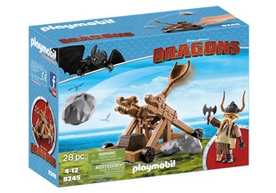 Playmobil Dragons Gobber katapuldiga 9245 цена и информация | Конструкторы и кубики | kaup24.ee