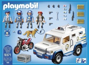 Конструктор 9371 PLAYMOBIL® City Action, Полицейский внедорожник цена и информация | Конструкторы и кубики | kaup24.ee