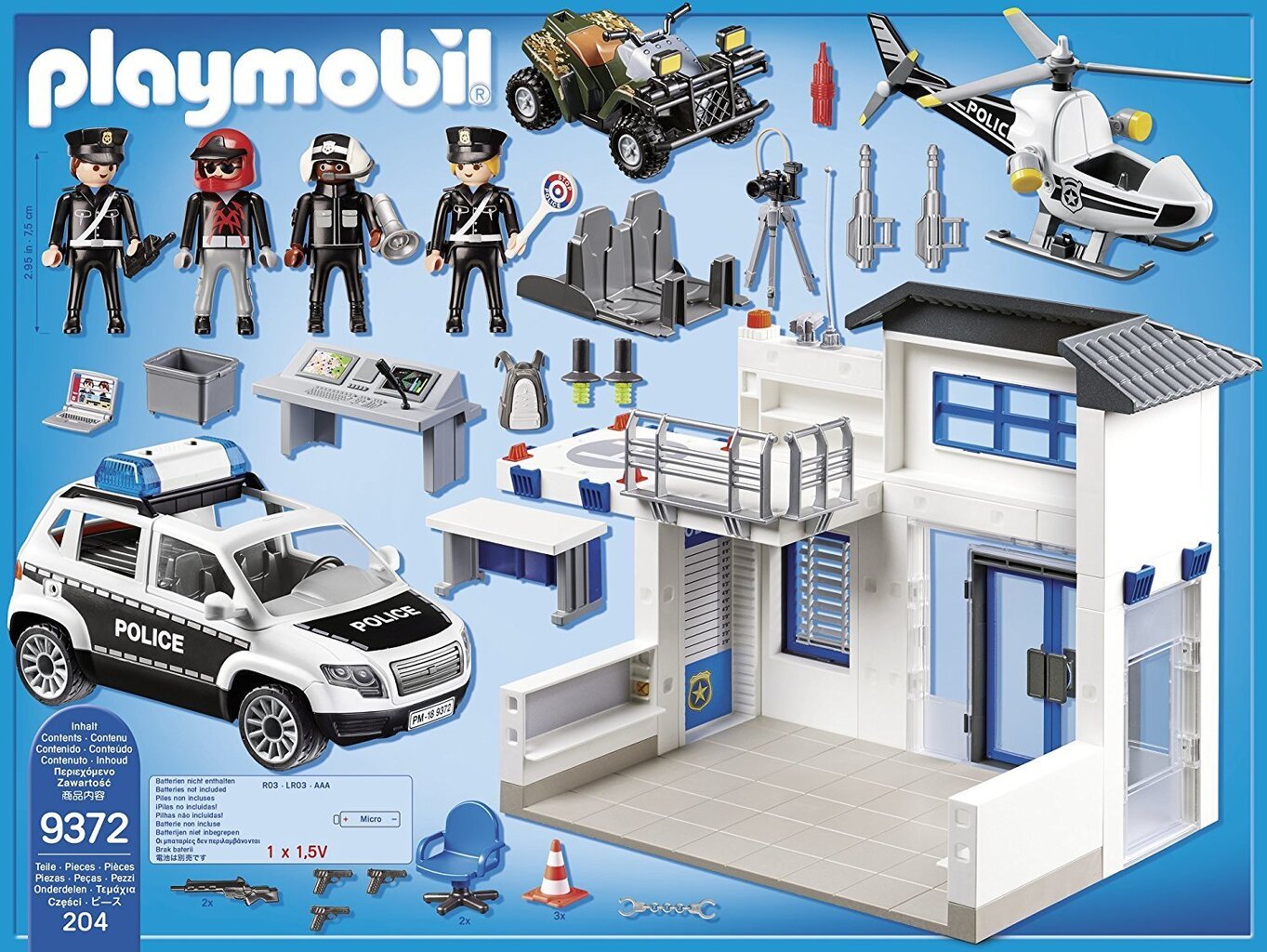 City Action Politseijaoskond 9372 Playmobil® цена и информация | Klotsid ja konstruktorid | kaup24.ee