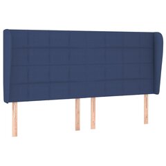 vidaXL voodipeats servadega, sinine, 163x23x118/128 cm, kangas цена и информация | Кровати | kaup24.ee