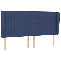 vidaXL voodipeats servadega, sinine, 183x23x118/128 cm, kangas цена и информация | Кровати | kaup24.ee