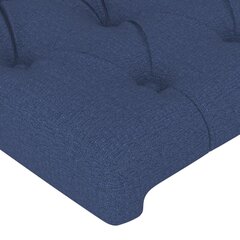 vidaXL voodipeats servadega, sinine, 203x23x118/128 cm, kangas hind ja info | Voodid | kaup24.ee