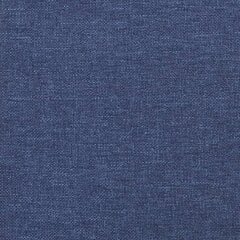 vidaXL voodipeats servadega, sinine, 183x23x118/128 cm, kangas hind ja info | Voodid | kaup24.ee