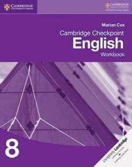 Cambridge Checkpoint English Workbook 8, Bk. 8, Cambridge Checkpoint English Workbook 8 цена и информация | Книги для подростков и молодежи | kaup24.ee
