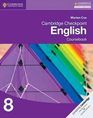 Cambridge Checkpoint English Coursebook 8, Bk. 8 цена и информация | Книги для подростков и молодежи | kaup24.ee