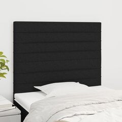 vidaXL voodipeatsid 2 tk, must, 80x5x78/88 cm, kangas цена и информация | Кровати | kaup24.ee