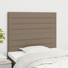 vidaXL voodipeatsid 2 tk, pruunikashall, 80x5x78/88 cm, kangas цена и информация | Кровати | kaup24.ee