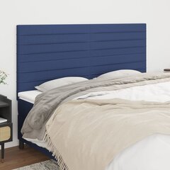 vidaXL voodipeatsid 4 tk, sinine, 80x5x78/88 cm, kangas hind ja info | Voodid | kaup24.ee