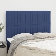 vidaXL voodipeatsid 4 tk, sinine, 72x5x78/88 cm, kangas hind ja info | Voodid | kaup24.ee