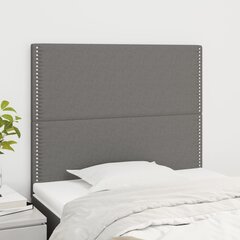 vidaXL voodipeatsid 2 tk, helehall, 90x5x78/88 cm, kangas цена и информация | Кровати | kaup24.ee