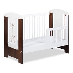 Детская кровать Klups Nel Heart 120x60 белая/серая цена и информация | Детские кроватки | kaup24.ee