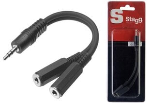 Stagg YC-0.1/1J2JFH, Aux 3.5 mm M/Aux 3.5 mm F, 10 cm цена и информация | Кабели и провода | kaup24.ee