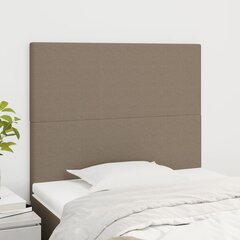 vidaXL voodipeatsid 2 tk, pruunikashall, 80x5x78/88 cm, kangas цена и информация | Кровати | kaup24.ee