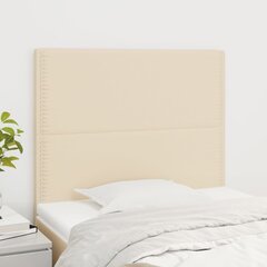 vidaXL voodipeatsid 2 tk, kreemjas, 90x5x78/88 cm, kangas цена и информация | Кровати | kaup24.ee