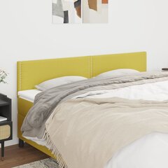 vidaXL voodipeatsid 2 tk, roheline, 80x5x78/88 cm, kangas hind ja info | Voodid | kaup24.ee