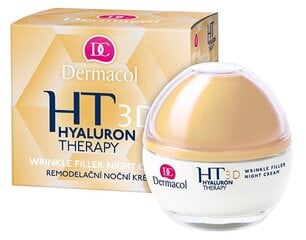 Kortsudevastane niisutav öökreem Dermacol Hyaluron Therapy 3D 50 ml hind ja info | Näokreemid | kaup24.ee