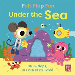 Felt Flap Fun: Under the Sea: Board book with felt flaps hind ja info | Väikelaste raamatud | kaup24.ee