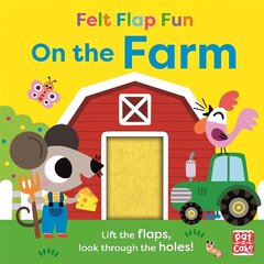 Felt Flap Fun: On the Farm: Board book with felt flaps hind ja info | Väikelaste raamatud | kaup24.ee