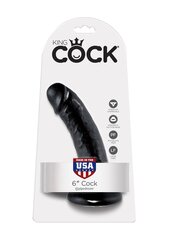 Dildo King Cock 17cm, must цена и информация | Фаллоимитаторы | kaup24.ee