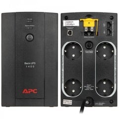 APC Back-UPS 1400VA, 230V, AVR, Schuko цена и информация | Источники бесперебойного питания (UPS) | kaup24.ee