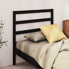 vidaXL voodipeats, must, 95 x 4 x 100 cm, männipuit hind ja info | Voodid | kaup24.ee