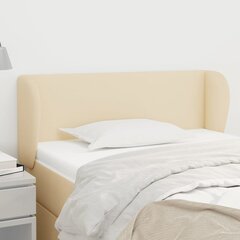 vidaXL voodipeats servadega, kreemjas, 83x23x78/88 cm, kangas hind ja info | Voodid | kaup24.ee