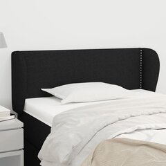 vidaXL voodipeats servadega, must, 83x23x78/88 cm, kangas hind ja info | Voodid | kaup24.ee