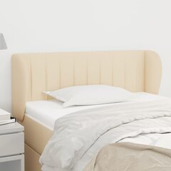 vidaXL voodipeats servadega, kreemjas, 83x23x78/88 cm, kangas hind ja info | Voodid | kaup24.ee