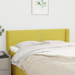 vidaXL voodipeats servadega, roheline, 147x16x78/88 cm, kangas hind ja info | Voodid | kaup24.ee