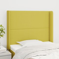 vidaXL voodipeats servadega, roheline, 83x16x118/128 cm, kangas hind ja info | Voodid | kaup24.ee
