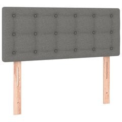 vidaXL voodiraam peats, tumehall, 80x5x78/88 cm, kangas hind ja info | Voodid | kaup24.ee