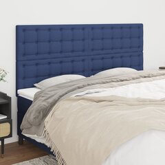 vidaXL voodipeatsid 4 tk, sinine, 100x5x78/88 cm, kangas hind ja info | Voodid | kaup24.ee
