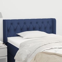 vidaXL voodipeats servadega, sinine, 93x16x78/88 cm, kangas hind ja info | Voodid | kaup24.ee