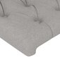 vidaXL voodipeats servadega, helehall, 103x16x78/88 cm, kangas hind ja info | Voodid | kaup24.ee