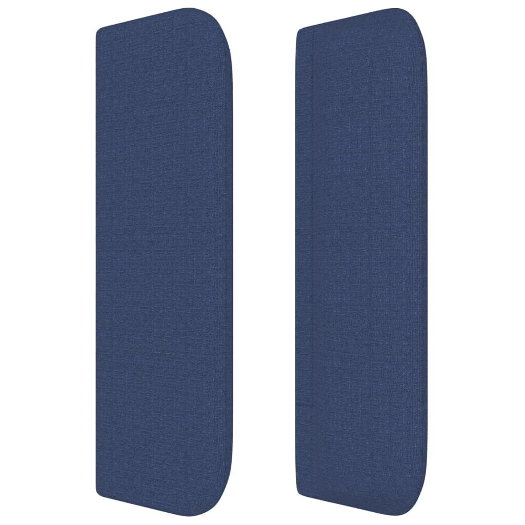 vidaXL voodipeats servadega, sinine, 103x16x78/88 cm, kangas hind ja info | Voodid | kaup24.ee