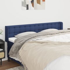 vidaXL voodipeats servadega, sinine, 203x16x78/88 cm, kangas hind ja info | Voodid | kaup24.ee