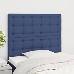 vidaXL voodipeatsid 2 tk, sinine, 90x5x78/88 cm, kangas hind ja info | Voodid | kaup24.ee
