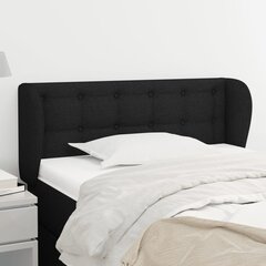 vidaXL voodipeats servadega, must, 93x23x78/88 cm, kangas hind ja info | Voodid | kaup24.ee