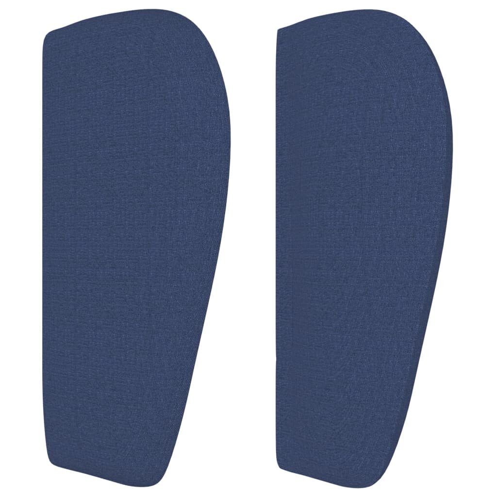 vidaXL voodipeats servadega, sinine, 183x23x78/88 cm, kangas hind ja info | Voodid | kaup24.ee