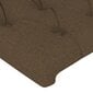 vidaXL voodipeats servadega, tumepruun, 103x16x78/88 cm, kangas hind ja info | Voodid | kaup24.ee