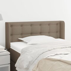 vidaXL voodipeats servadega, pruunikashall, 93x16x78/88 cm, kangas hind ja info | Voodid | kaup24.ee