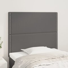 vidaXL voodipeatsid 2 tk, hall, 80x5x78/88 cm, kunstnahk цена и информация | Кровати | kaup24.ee