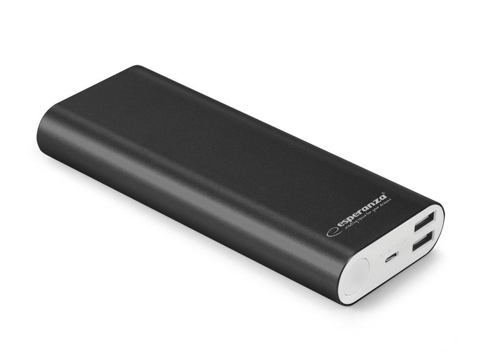 Kaasaskantav laadija 10000mAh Proton black Esperanza hind ja info | Akupangad | kaup24.ee