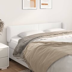 vidaXL voodipeats servadega, valge, 163x23x78/88 cm, kunstnahk hind ja info | Voodid | kaup24.ee