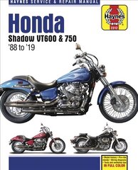 HM Honda Shadow VT600 & 750 1988-2019: - Model History - Pre-Ride Checks - Wiring Diagrams - Tools and Workshop Tips hind ja info | Reisiraamatud, reisijuhid | kaup24.ee