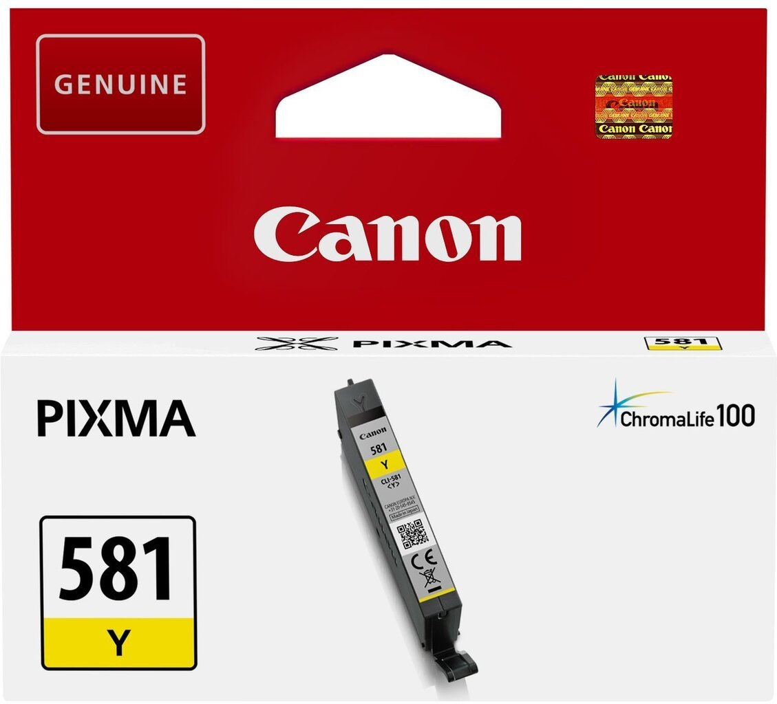 CANON INK CLI-581 Y hind ja info | Tindiprinteri kassetid | kaup24.ee