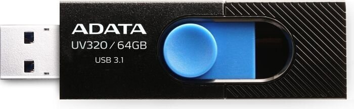 Adata AUV320-64G-RBKBL hind ja info | Mälupulgad | kaup24.ee