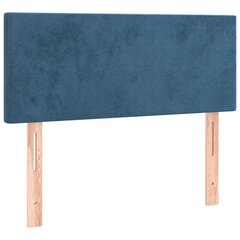 vidaXL voodiraam peats, tumesinine, 80x5x78/88 cm, samet цена и информация | Кровати | kaup24.ee