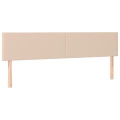 vidaXL voodipeatsid 2 tk, cappuccino, 100x5x78/88 cm, kunstnahk цена и информация | Кровати | kaup24.ee