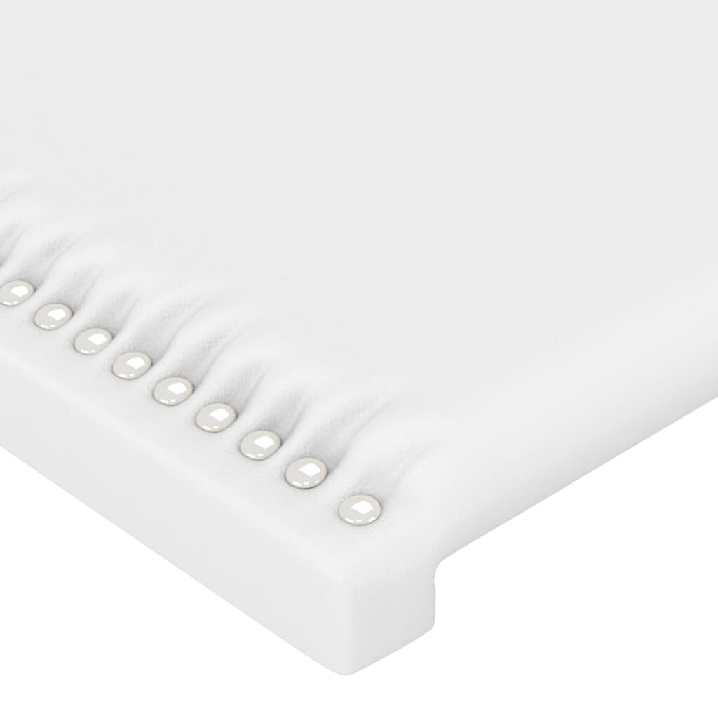 vidaXL voodipeatsid 2 tk, valge, 72x5x78/88 cm, kangas hind ja info | Voodid | kaup24.ee